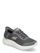 Mens Go Walk Flex Hands Up Low-top Sneakers Grey Skechers