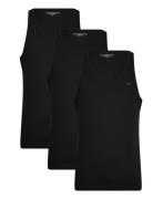 3P Tank Top Tops T-shirts Sleeveless Black Tommy Hilfiger