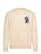 Jaxon Crew Tops Sweatshirts & Hoodies Sweatshirts Cream Fat Moose