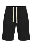 Jpstkarl Interlude Plisse Shorts Mid Bottoms Shorts Sweat Shorts Black...