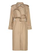 August Trenchcoat Frakke Beige Reiss