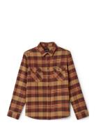 Bowery Flannel Tops Shirts Casual Beige Brixton