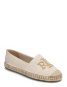 Cameryn Cross-Dyed Canvas Espadrille Espadrillos Flade Sandal Cream La...