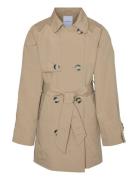 Vmzoa 3/4 Trenchcoat Girl Skaljakke Outdoorjakke Beige Vero Moda Girl