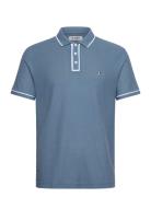 Org Cttn Earl Mesh P Tops Polos Short-sleeved Blue Original Penguin