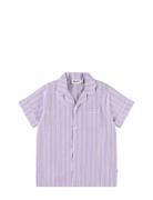 Rara Tops Shirts Short-sleeved Shirts Purple Molo