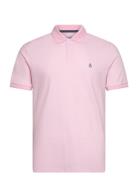 Daddy Tncl Piq Stick Tops Polos Short-sleeved Pink Original Penguin