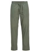 Jpstkane Summer Lnen Blend Jogger Sn Bottoms Trousers Casual Khaki Gre...
