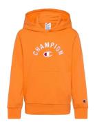 Hooded Sweatshirt Tops Sweatshirts & Hoodies Hoodies Orange Champion