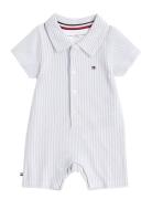 Ithica Stripe Shortall Bodysuits Short-sleeved Blue Tommy Hilfiger