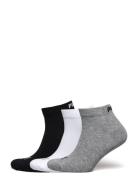 Puma Unisex Quarter Plain 3P Sport Sport Clothing Sport Socks Multi/pa...