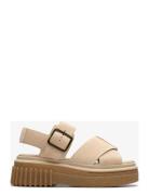 Evamar Wish D Shoes Summer Shoes Platform Sandals Beige Clarks