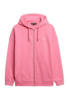 Studios Zip Hoodie Tops Sweatshirts & Hoodies Hoodies Pink Superdry
