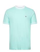 Org Piq Tee Ribbed T Tops T-Kortærmet Skjorte Blue Original Penguin