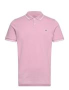 Pique Polo Tops Polos Short-sleeved Pink Lee Jeans