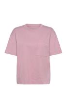 Pocket Tee Tops T-shirts & Tops Short-sleeved Pink Lee Jeans