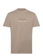 T-Shirt Tops T-Kortærmet Skjorte Beige Armani Exchange