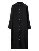 Long Linen Shirt Dress Dresses Shirt Dresses Black Lexington Clothing