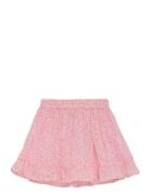 Skirt Lurex Stripe Dresses & Skirts Skirts Short Skirts Pink Creamie