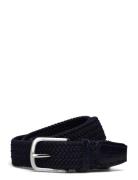Bernhard Belt Accessories Belts Braided Belt Navy J. Lindeberg