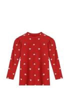 Kelly Puff Ls Blouse Tops Blouses & Tunics Red Fliink
