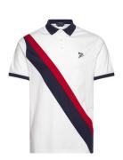 Classic Fit Print Mesh Polo Shirt Designers Polos Short-sleeved White ...