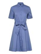 Cotton-Blend Shirtdress Designers Knee-length & Midi Blue Lauren Ralph...