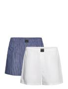 Cotton Stretch Woven Boxer Shorts 2P Bottoms Shorts Casual Multi/patte...
