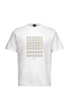 Tee Print Striped C Sport T-Kortærmet Skjorte White BOSS