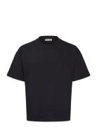 Great Boxy Heavyweight T-Shirt Tops T-Kortærmet Skjorte Navy Weekday