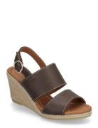 Espadrilles Espadrillos Med Hæl Sandal Brown Billi Bi