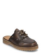 Erna Shoes Mules & Slip-ins Flat Mules Brown Pavement