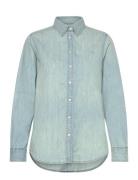 Classic Fit Denim Shirt Tops Shirts Denim Shirts Blue Lauren Ralph Lau...