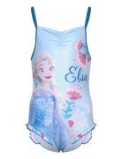 Swimsuit Badedragt Badetøj Blue Frost