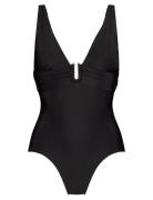 Luna Shaping Bs U Wire Badedragt Badetøj Black Hunkemöller
