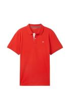 Basic Polo W Tops Polos Short-sleeved Red Tom Tailor