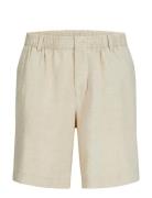 Jpstbill Lawrence Linen Shorts Srt Ln Bottoms Shorts Casual Cream Jack...