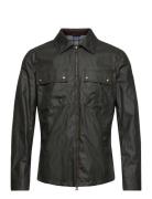 Tour Overshirt Dark Navy Tynd Jakke Green Belstaff