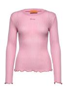 2355 Lux Seamless, Long Sleeve Crew Tops Knitwear Jumpers Pink STINE G...