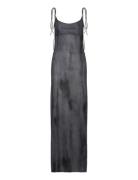 Strap Maxi Dress Maxikjole Festkjole Grey Weekday