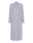 Gzmareen Ls Dress Maxikjole Festkjole Blue Gestuz