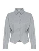 Gzpaulia Melange Shirt Tops Shirts Long-sleeved Blue Gestuz