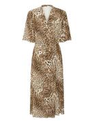 Gzkadla Wrap Dress Knælang Kjole Multi/patterned Gestuz