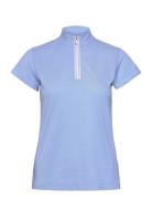 Kim Cap S Half Zip Tops T-shirts & Tops Polos Blue Daily Sports