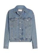 Boxy Denim Jacket Jakke Denimjakke Blue Calvin Klein Jeans