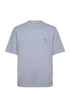 Anf Mens Knits Tops T-Kortærmet Skjorte Blue Abercrombie & Fitch