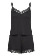 Pj Cami Jersey Lace Nana Pyjamas Nattøj Black Hunkemöller