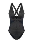 Kyra Shaping Swimsuit Badedragt Badetøj Black Dorina