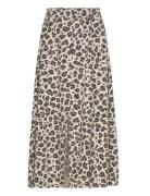 Maxi Skirt From Freequent In A Soft Material With Allover Leopard Prin...