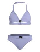 Triangle Bikini Set Bikini Purple Calvin Klein